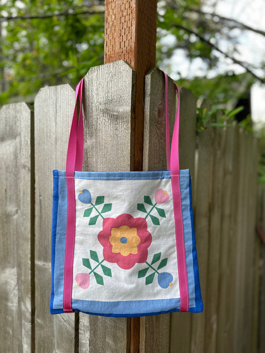 Vintage Floral Tote Bag