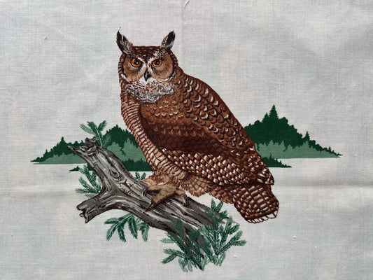 Sewn to Order: Great Horned Owl