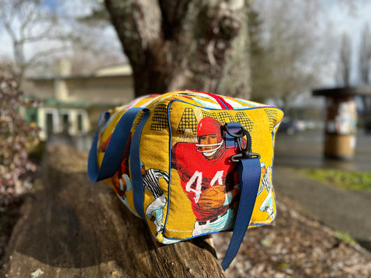 Handmade Vintage Football Duffel Bag